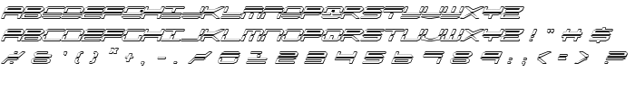 QuickStrike Shadow Italic font