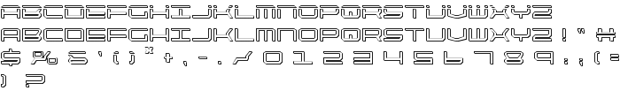 QuickTech Shadow font