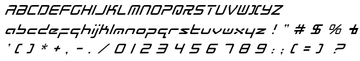 Radio Space Italic font