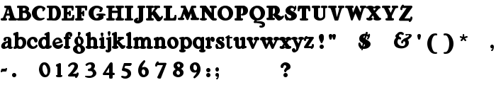RaggMoppRegular font