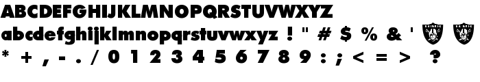 Raiders font