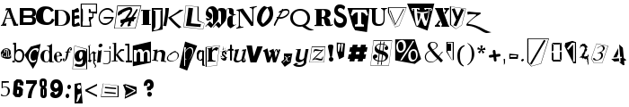 RansomNote font