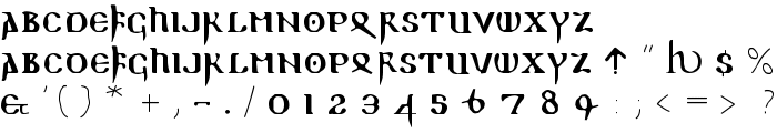 ReadableGothic font