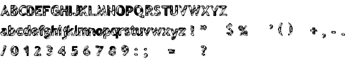 reflet électrik font