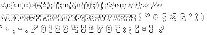 Regulators Shadow font