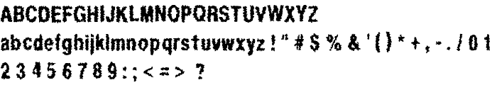 Regurgitation font