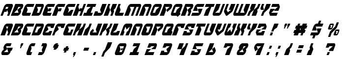 Replicant Condensed Italic font