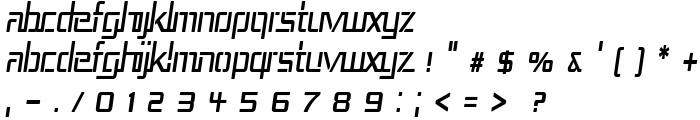 Republika III Cnd Italic font
