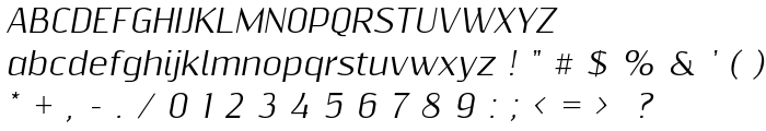 ResagnictoItalic font