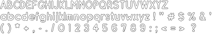 ReSiple BoldOutline font