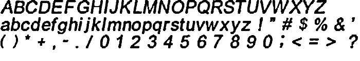 retroitalics font