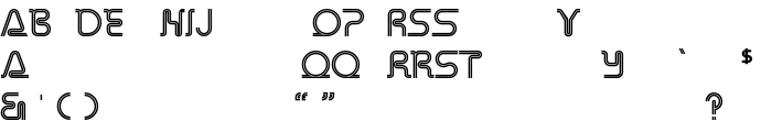 Retro Stereo Thin Alternate font