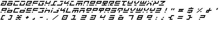 Rocket Type Italic font