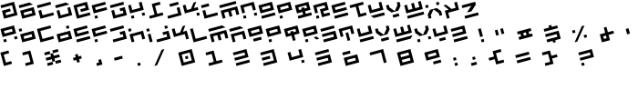 Rocket Type Rotate font