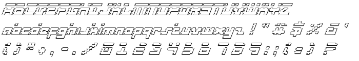 Roid Rage Shadow Italic font