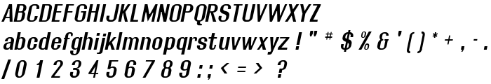 Rollout Semibold Oblique font