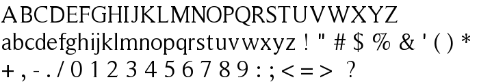 RomanSerif font