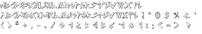 Rosicrucian 3D font