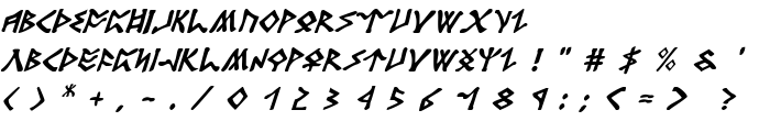 Rosicrucian Italic font