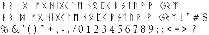 Rune font
