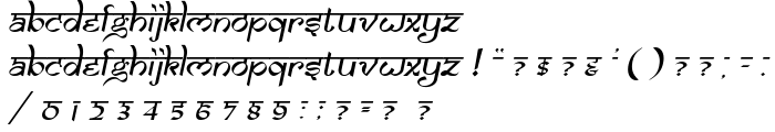 Samarkan Oblique font