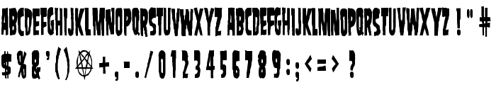 SamdanEvilCondensed font