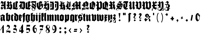 SchmaleGotischMK font