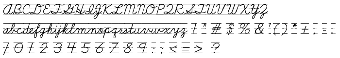 SchoolScriptDashed font