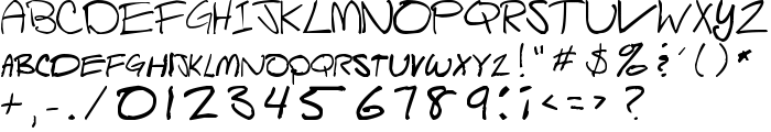 Script of Sheep font