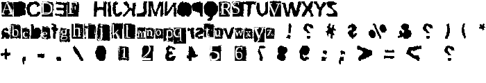 ScriptSERIF ripTRASH font