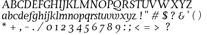 Servus Text Display Italic display font
