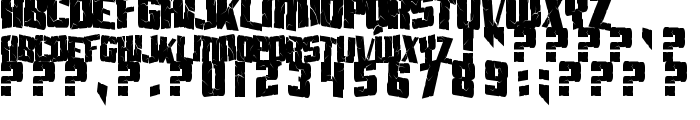 SF Aftershock Debris Condensed font