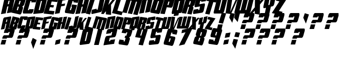 SF Aftershock Debris CondSolid Italic font