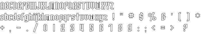 SF Archery Black Outline font