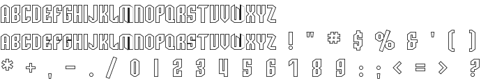 SF Archery Black SC Outline font