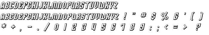 SF Archery Black SC Shaded Oblique font