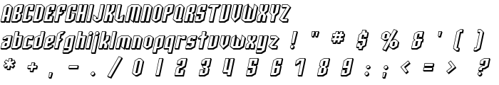 SF Archery Black Shaded Oblique font