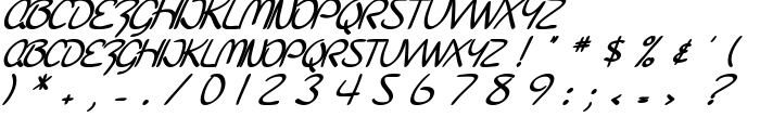 SF Burlington Script SC Bold Italic font