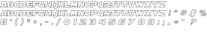 SF Distant Galaxy AltOutline Italic font