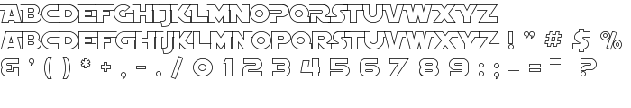 SF Distant Galaxy AltOutline font