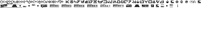 SF Distant Galaxy Symbols font