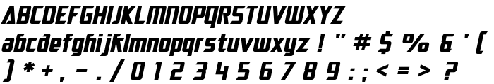 SF Electrotome Bold Oblique font