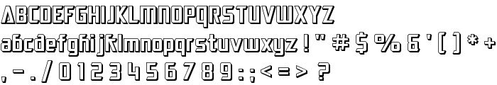 SF Electrotome Shaded font