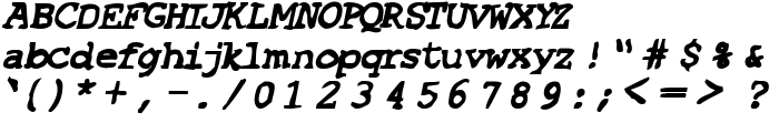 SF Espionage Heavy Oblique font