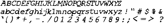 SF Espionage Medium Oblique font