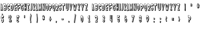 SF Ferretopia Shaded font