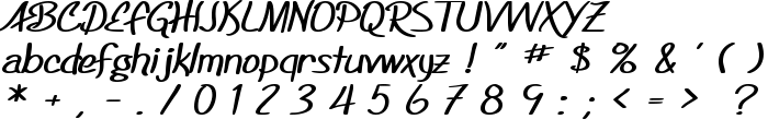 SF Foxboro Script Extended Bold font