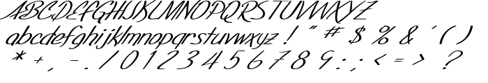 SF Foxboro Script Extended Italic font