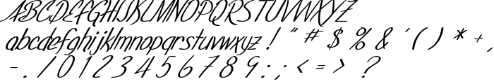 SF Foxboro Script Italic font