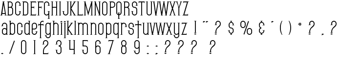 SF Gothican font